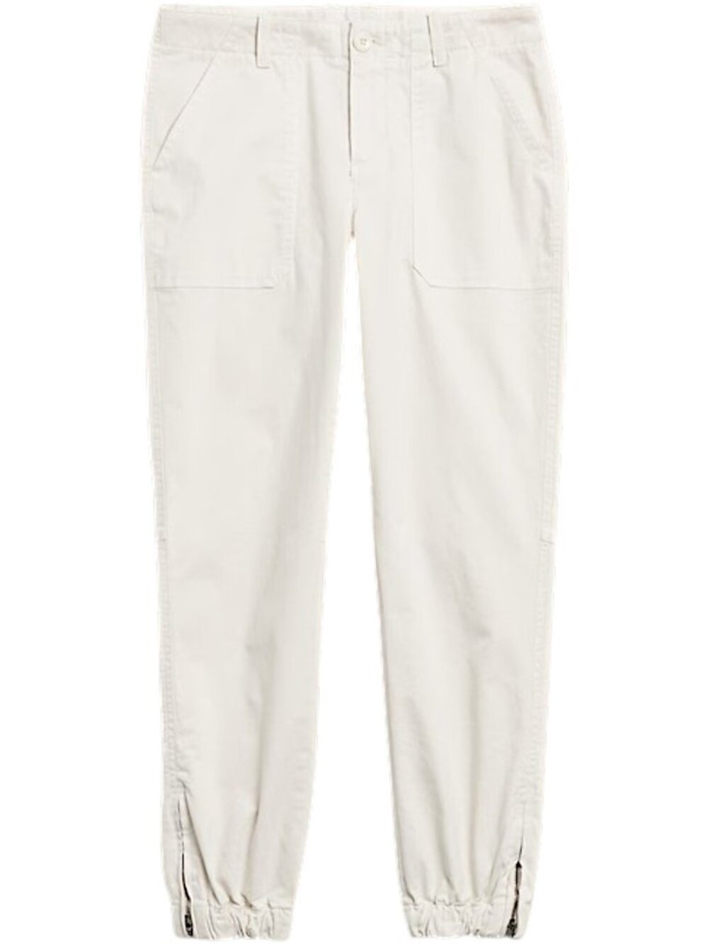 Banana Republic Cream White Slim Utility Jogger Pant Women's Size 6